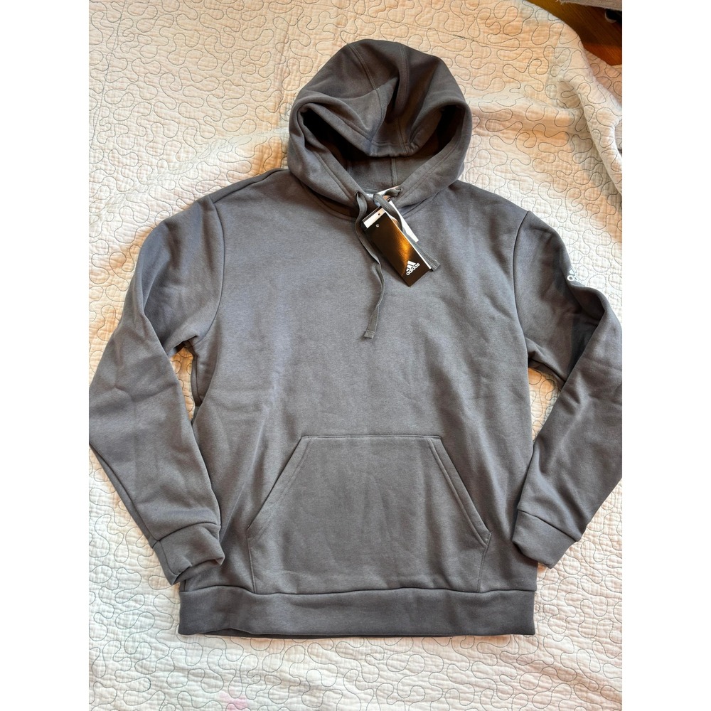 Adidas Women Fleece Pullover Hoodie Gray‎ Medium